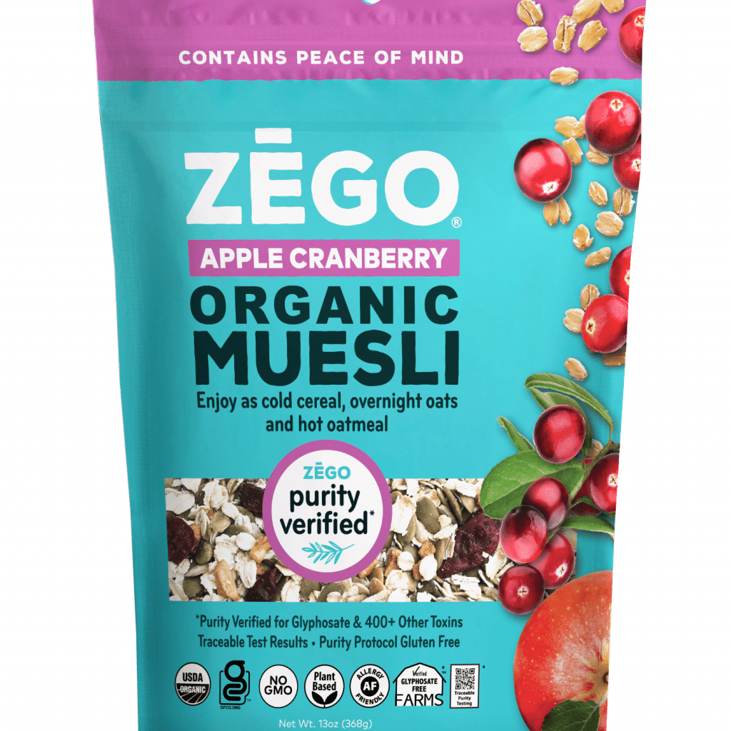 ZEGO Organic Nut Free Muesli Apple Cranberry