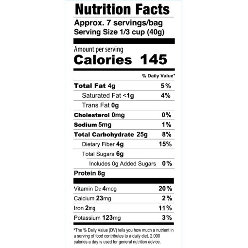 Organic Oatmeal Superfood Blueberry Lemon Poppy 1 Bag - Image 10